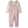 Pink White Hickory Stripe