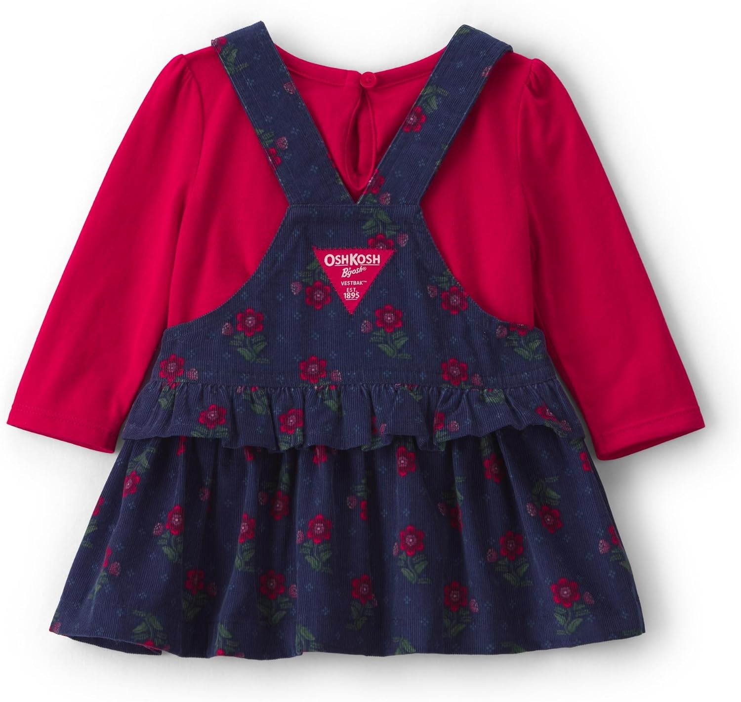 image:imageOSHKOSH BGOSH Baby Girls Dress SetNavy Red Floral