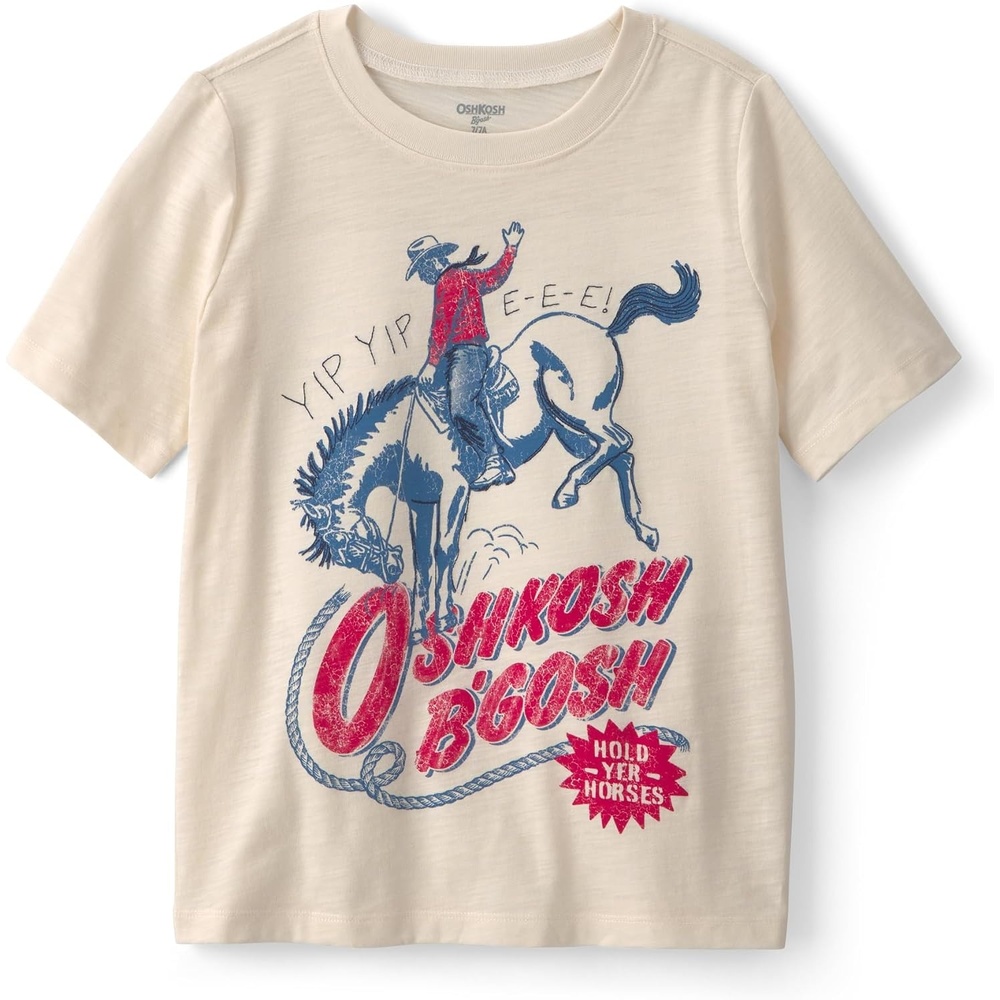image:imageOshKosh BGosh Boys Graphic TeeCream Cowboy Graphic