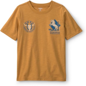 OshKosh B’Gosh Boys’ Graphic Tee(Gold Bull Logo)