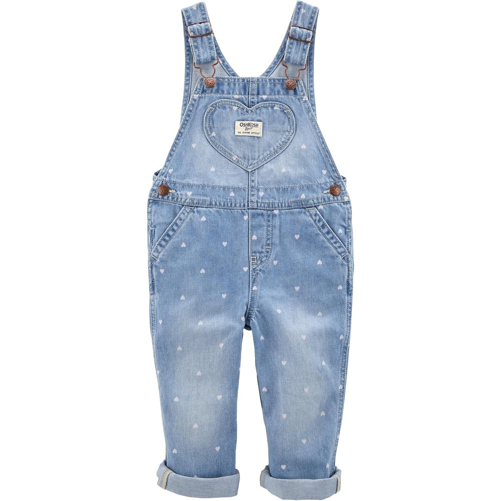 image:imageOSHKOSH BGOSH Baby Girls Worlds Best OverallsDenim Hearts