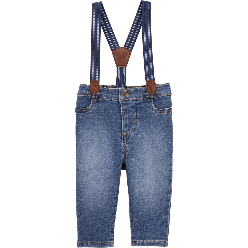 image:imageOshKosh BGosh Baby Boys Denim SuspendersBlue Denim Ozone Wash