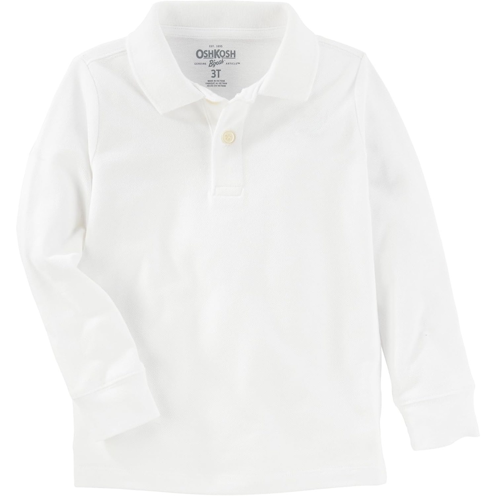 image:imageOshKosh BGosh Boys Uniform Long Sleeve PoloIvory