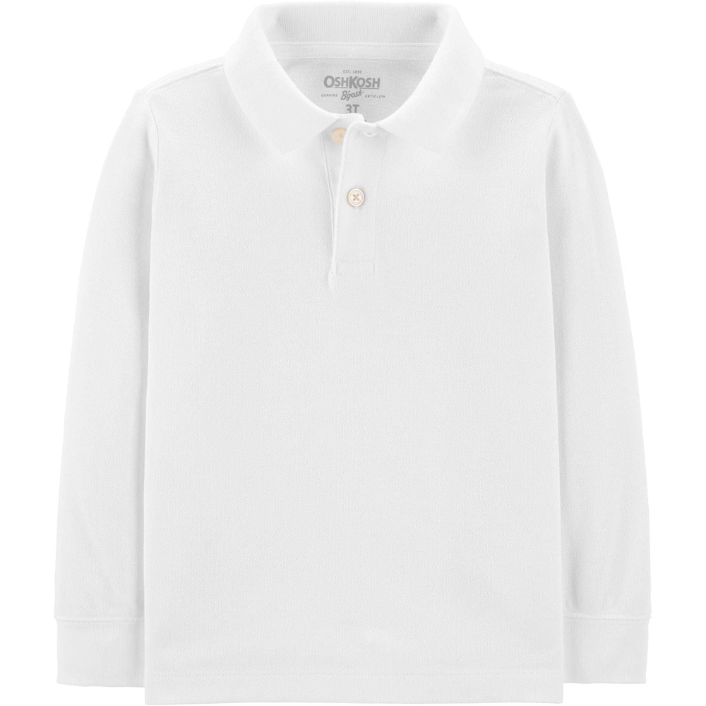 image:imageOshKosh BGosh Boys Uniform Long Sleeve PoloWhite