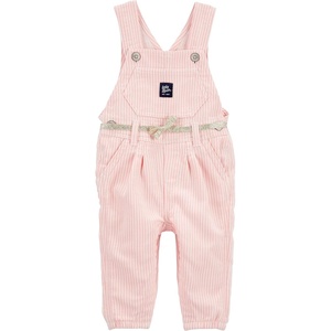 OSHKOSH B’GOSH Baby Girls World’s Best Overalls(Pink Hickory)