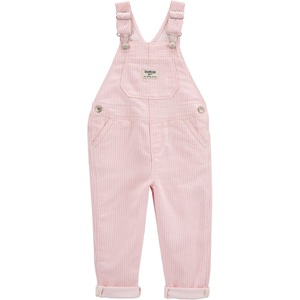 OSHKOSH B’GOSH Baby Girls World’s Best Overalls(Pink Hickory Stripe)