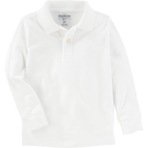 OshKosh B’Gosh Boys’ Uniform Long Sleeve Polo(Ivory)