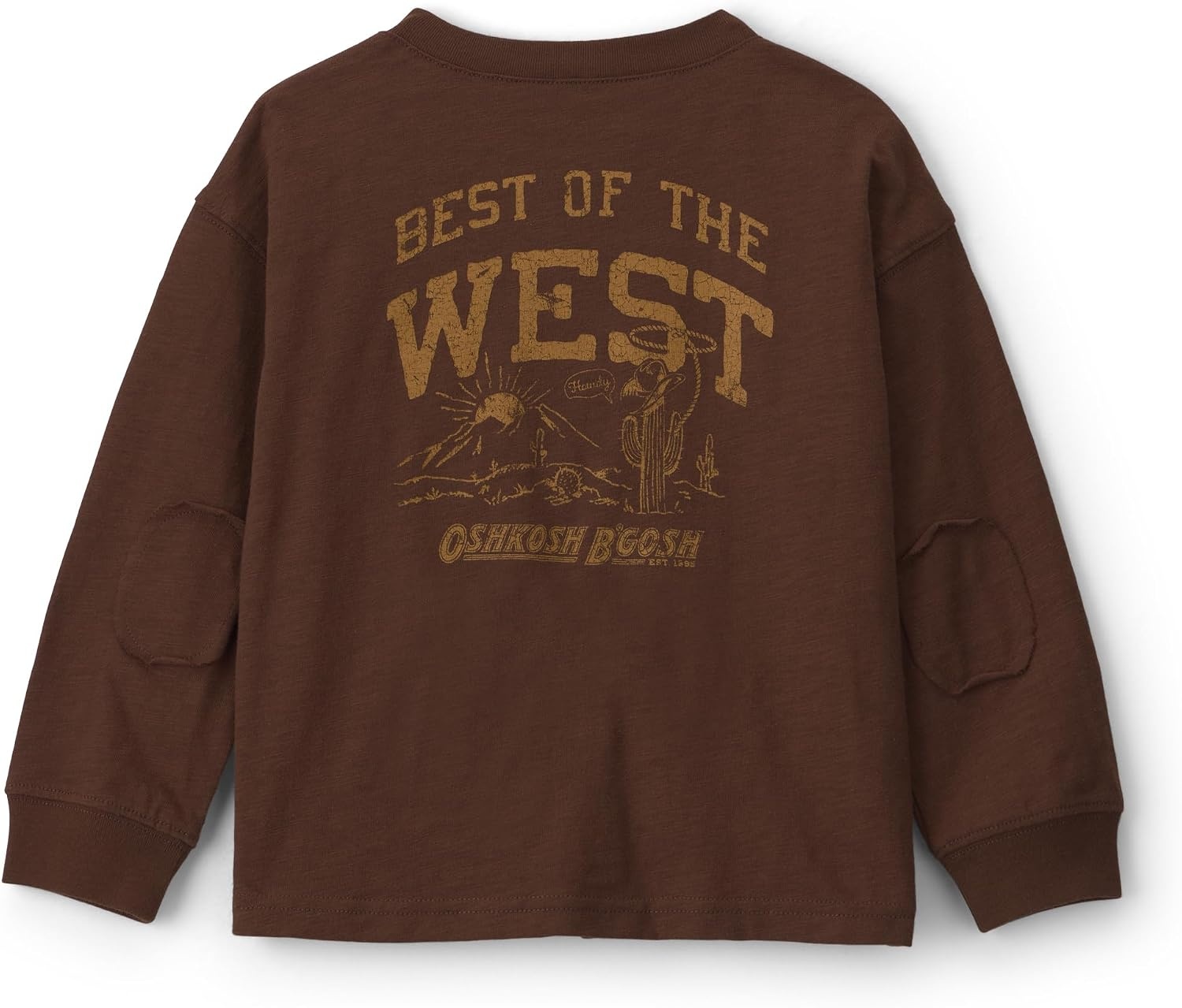 image:imageOshKosh BGosh Boys Long Sleeve HenleyBrown Western