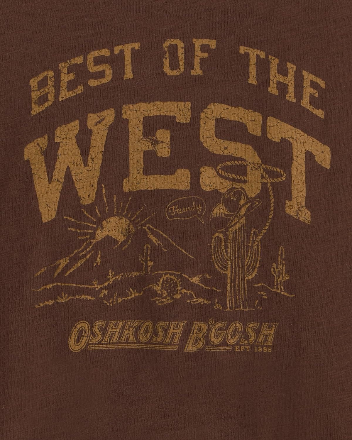 image:imageOshKosh BGosh Boys Long Sleeve HenleyBrown Western