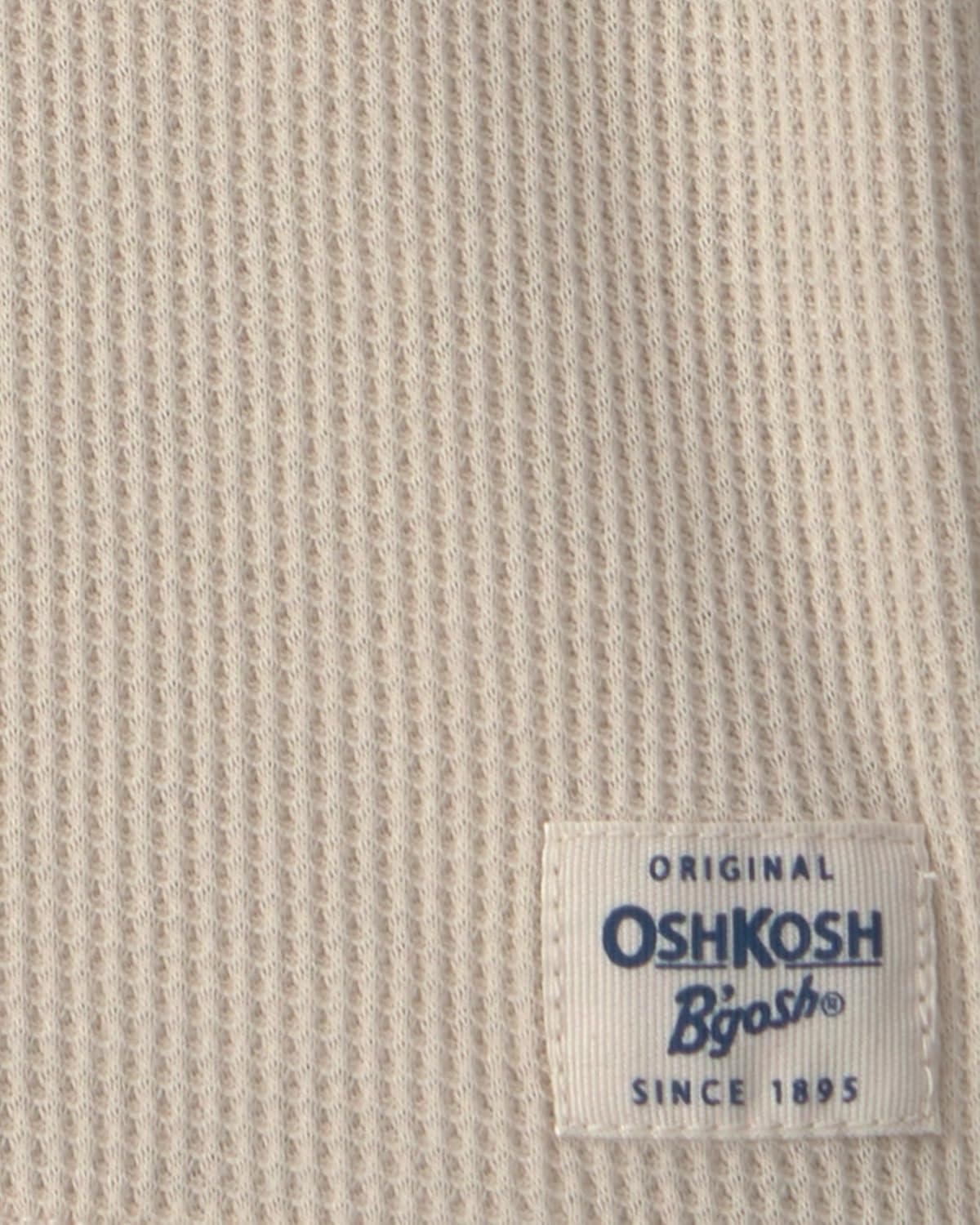 image:imageOshKosh BGosh Boys Long Sleeve HenleyKhaki Oatmeal