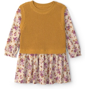 OshKosh B’Gosh Baby-Girls Dress(Yellow Cream Floral)