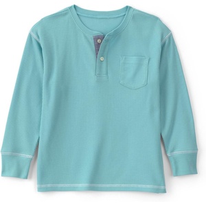 OshKosh B’Gosh Boys’ Long Sleeve Henley(Blue)
