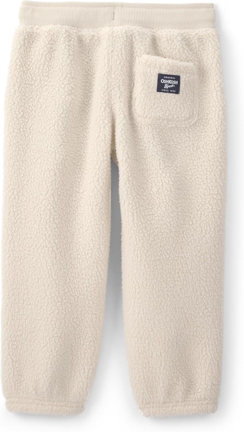 image:imageOSHKOSH BGOSH Boys Fleece JoggersCream Toasted Wheat