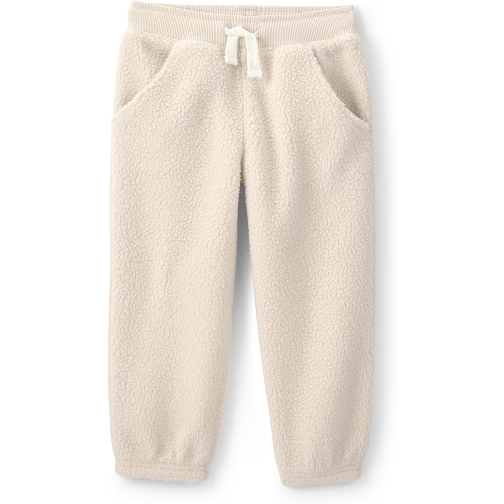 image:imageOSHKOSH BGOSH Boys Fleece JoggersCream Toasted Wheat