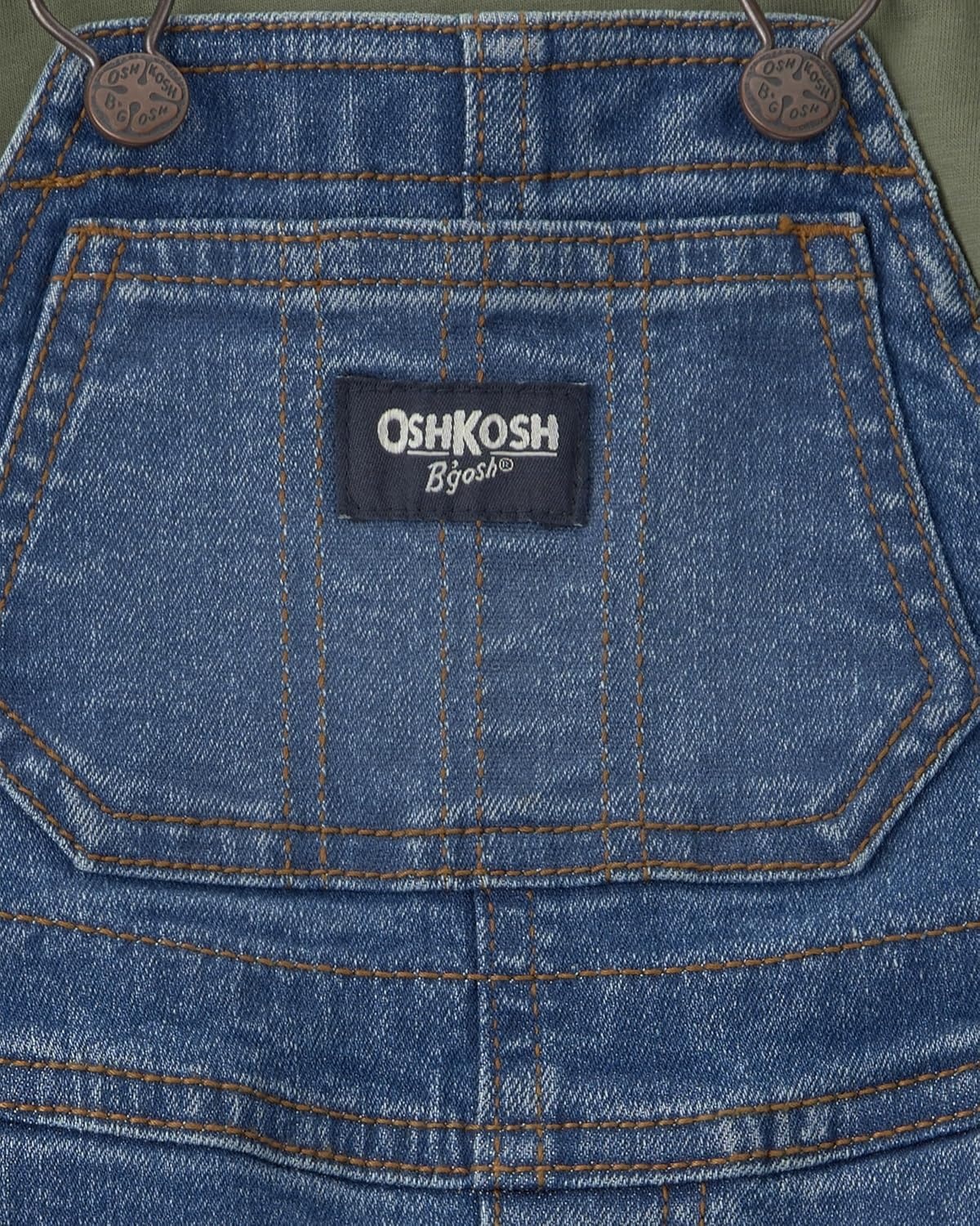 image:imageOSHKOSH BGOSH Baby Boys 2piece Overall SetsDenim Olive