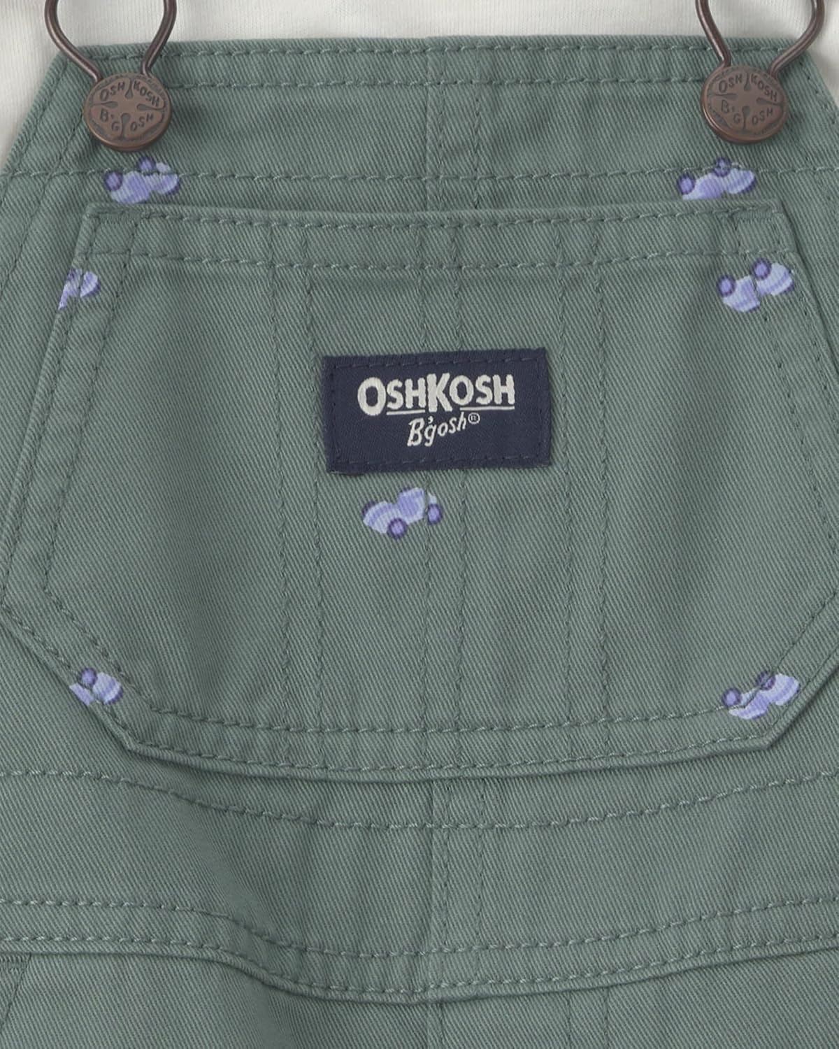 image:imageOSHKOSH BGOSH Baby Boys 2piece Overall SetsGreen Car Print
