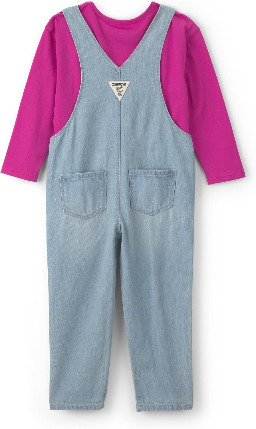 image:imageOSHKOSH BGOSH Baby Girls 2piece Overall SetsPink Blue Embroidered Flowers