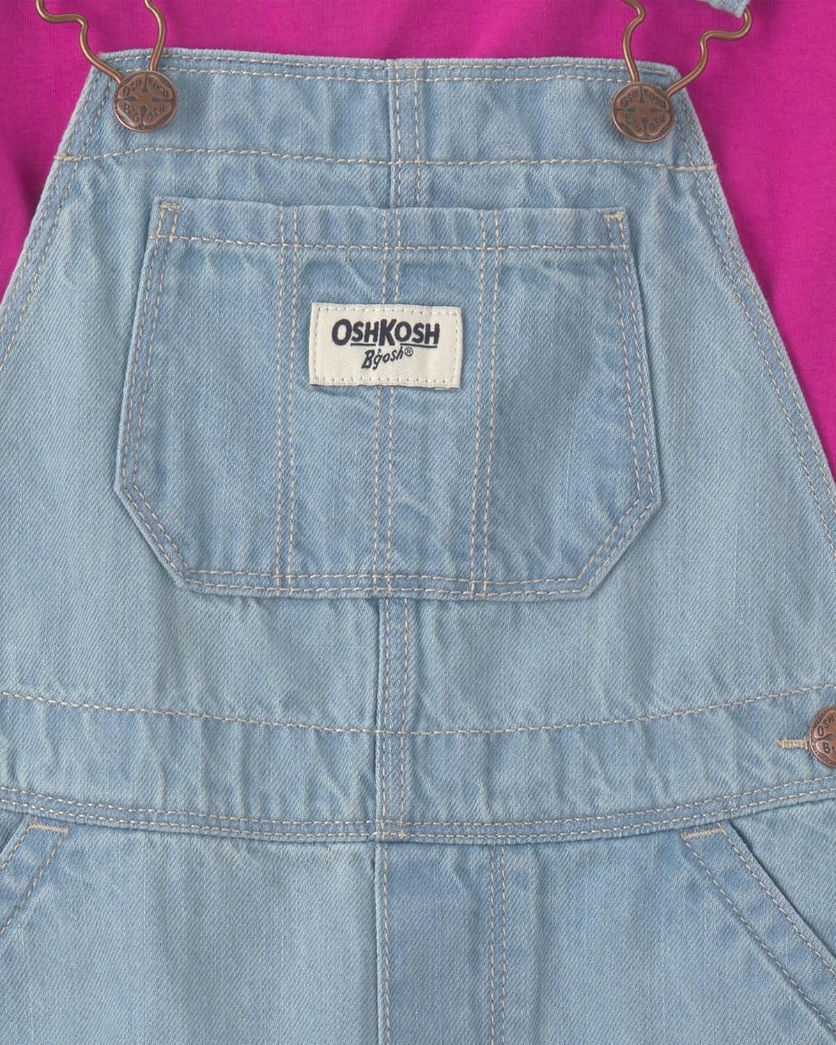 image:imageOSHKOSH BGOSH Baby Girls 2piece Overall SetsPink Blue Embroidered Flowers