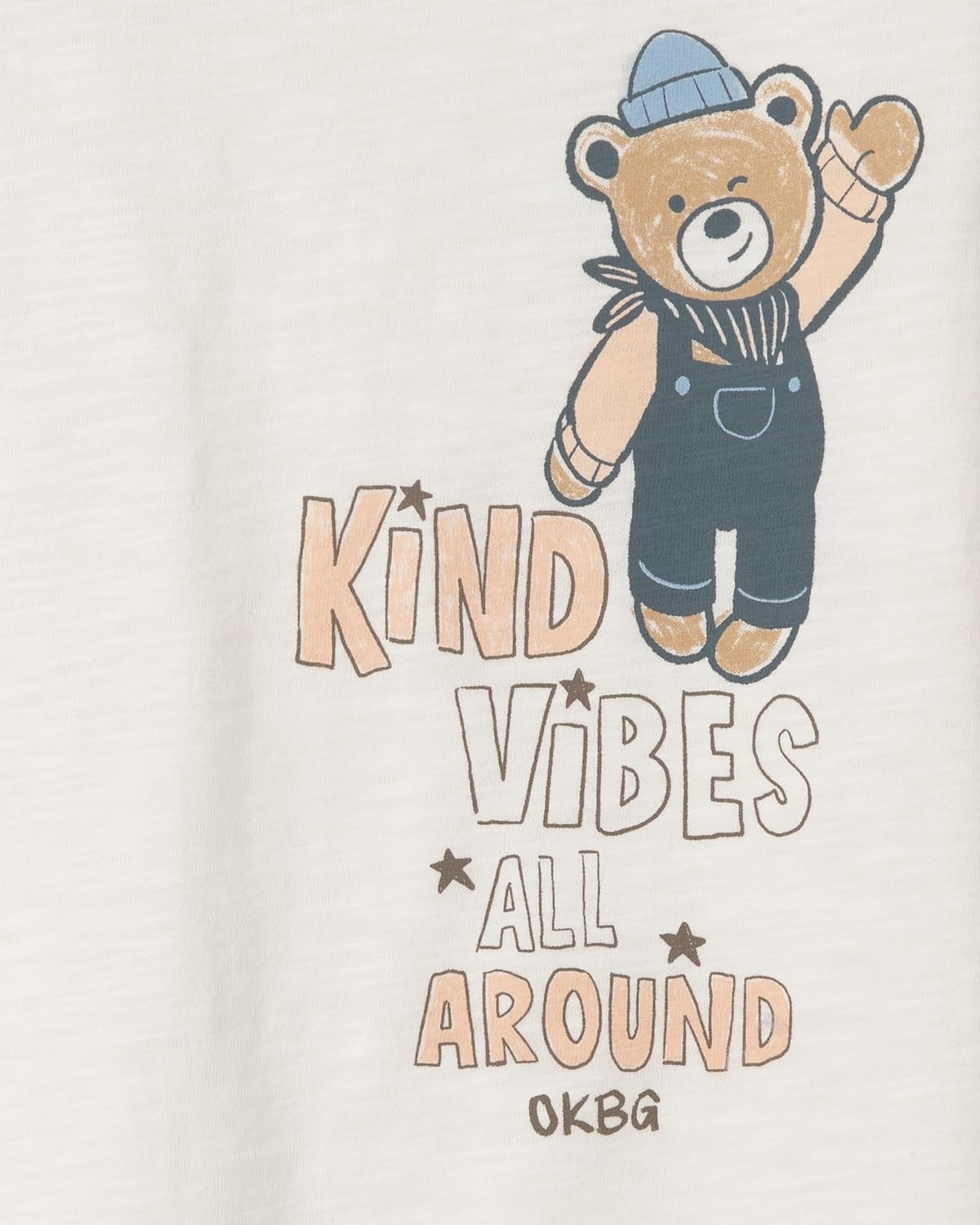 image:imageOshKosh BGosh Baby Boys LongSleeve Graphic TeesCream Kind Vibes Bear