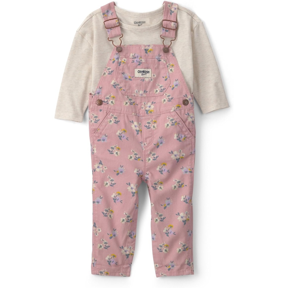 image:imageOSHKOSH BGOSH Baby Girls 2piece Overall SetsPink Floral