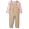 Khaki Pink Bows