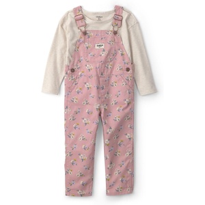 OSHKOSH B’GOSH Baby Girls’ 2-piece Overall Sets(Pink Cream Floral)