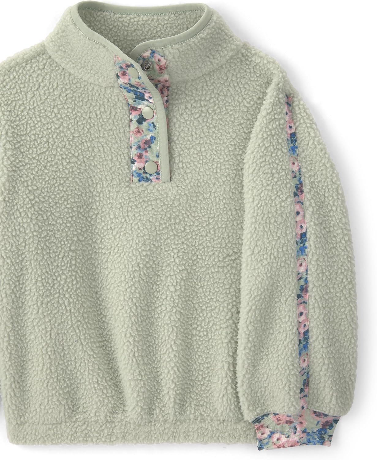 image:imageOSHKOSH BGOSH Baby Girls Pullover SweatshirtGreen Floral