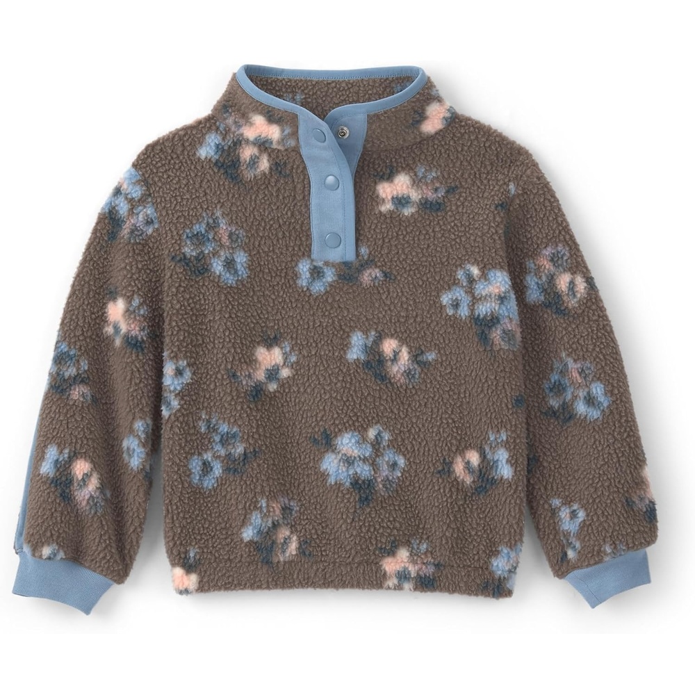 image:imageOSHKOSH BGOSH Baby Girls Pullover SweatshirtBrown Floral