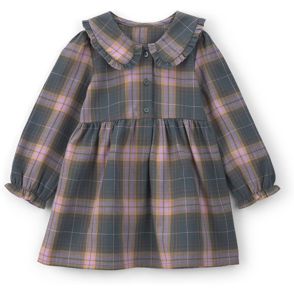 image:imageOshKosh BGosh Girls Dress Grey Pink PlaidGrey Pink Plaid