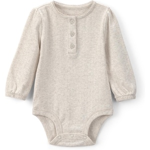 OSHKOSH B’GOSH Baby Girls’ Long-sleeve Bodysuit(Cream Pointelle)