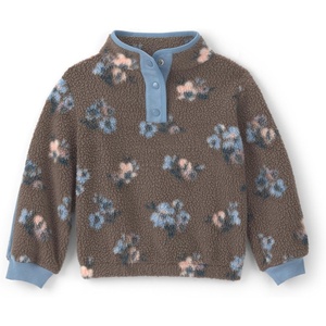 OSHKOSH B’GOSH Baby Girls’ Pullover Sweatshirt(Brown Floral)