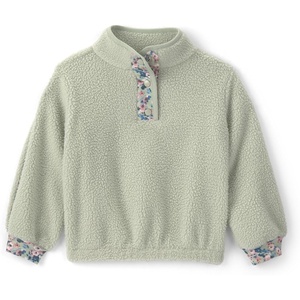 OSHKOSH B’GOSH Baby Girls’ Pullover Sweatshirt(Green Floral)