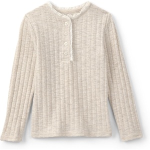 OshKosh B’Gosh Baby Girls’ Long-Sleeve Fashion Top(Cream Ribbed)