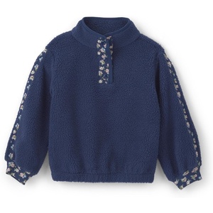 OSHKOSH B’GOSH Baby Boys’ Pullover Sweatshirt(Navy Blue Floral)