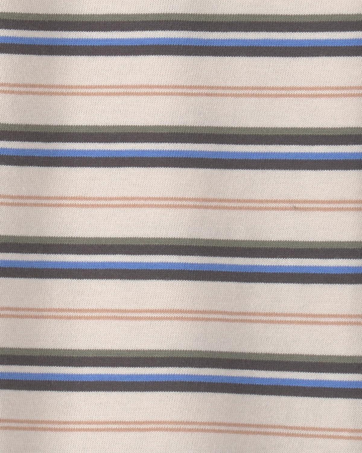 image:imageOshKosh BGosh Boys Long Sleeve HenleyCream Wheat Stripe