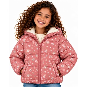 OSHKOSH B’GOSH Girls Heavyweight Puffer Jacket Insulated Hooded Winter Coat(Rose)