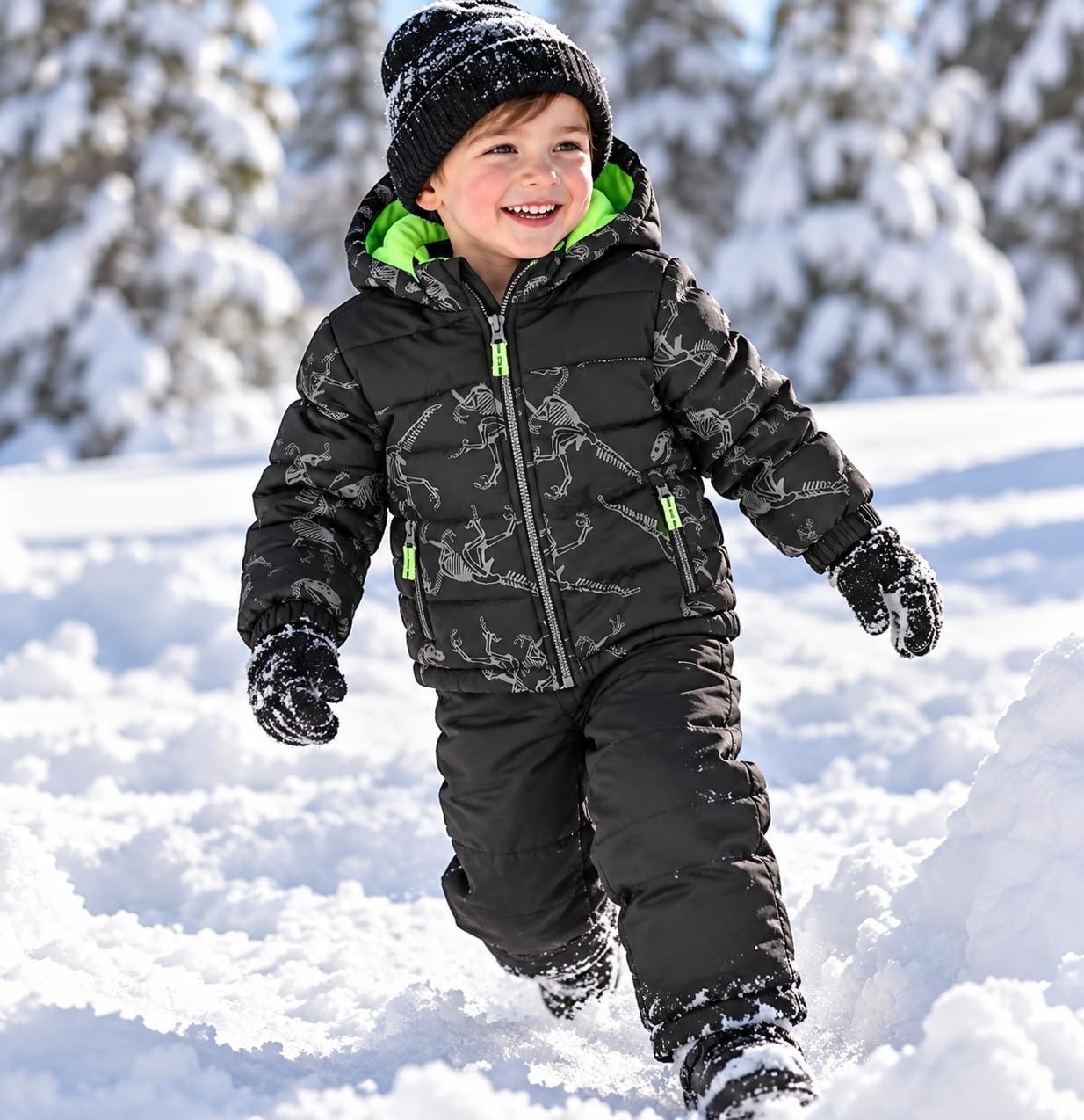 image:imageOSHKOSH BGOSH Toddler Boys Ski Jacket amp Snow Bib Snowsuit SetPrint Fall